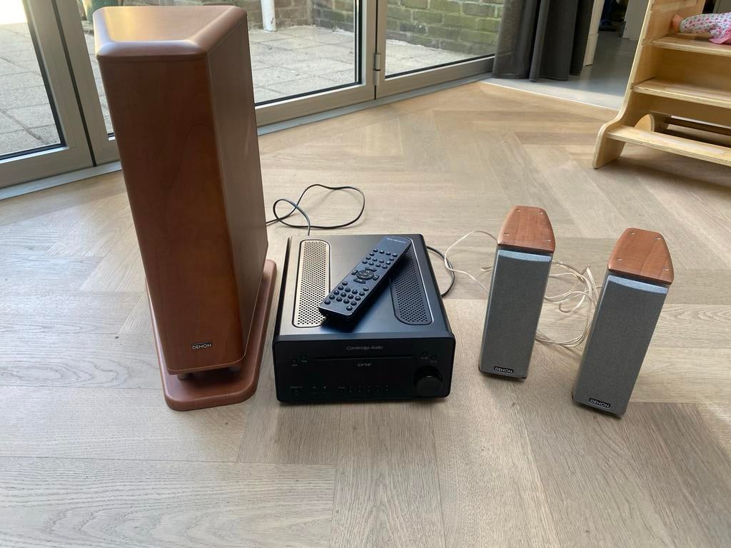 Cambridge Audio versterker met Denon speakers, Audio, Tv en Foto, Stereo-sets, Gebruikt, Losse componenten, Cd-speler, Ophalen