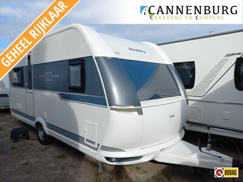 Hobby De Luxe 460 UFE mover-voortent-fietse-etc, Caravans en Kamperen, Rondzit, Bedrijf, Schokbreker, Tot en met 4
