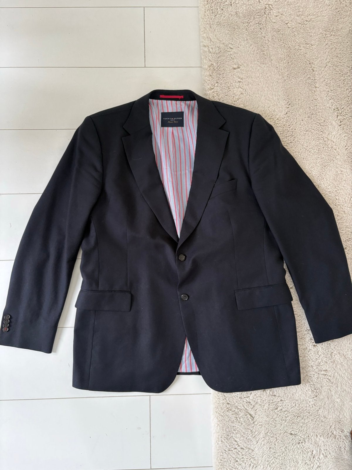 Tommy Hilfiger Heren Blazer Maat 58 Zwart, Ophalen of Verzenden, Nieuw, Overige maten, Zwart