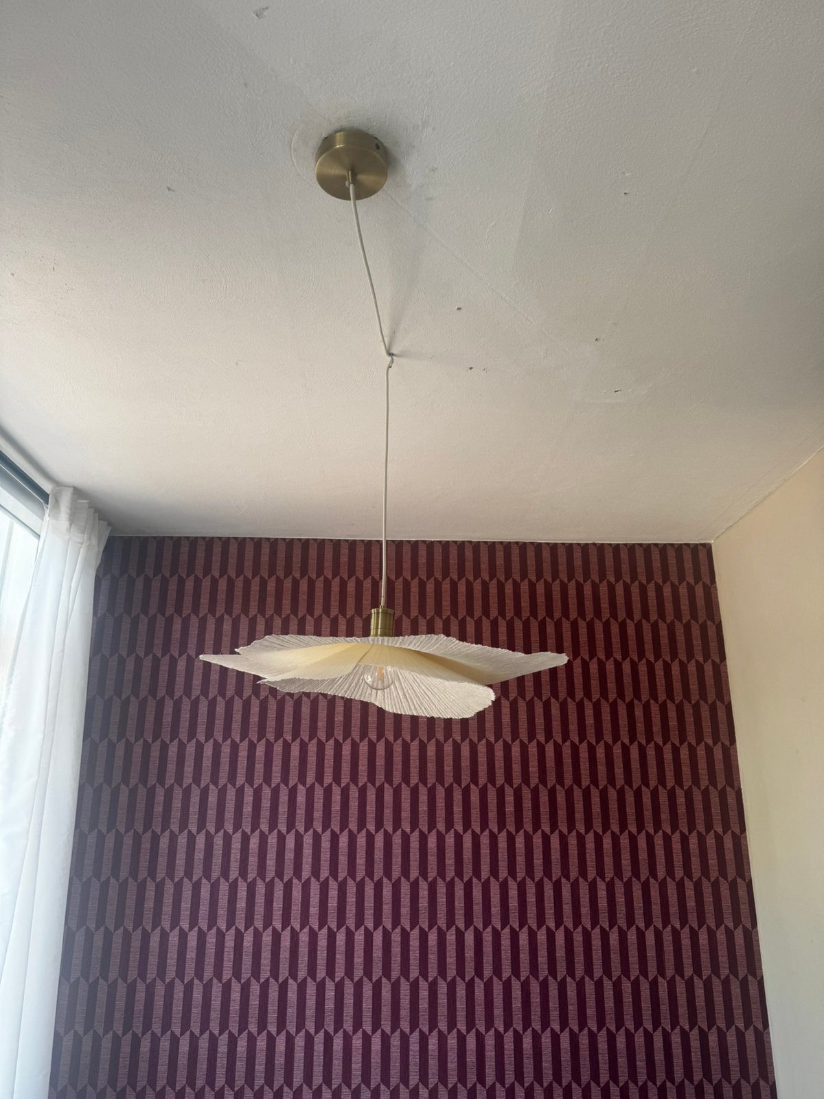 Zara bloemvormige lamp, Ophalen, Hanglamp, E27 (groot), Zo goed als nieuw