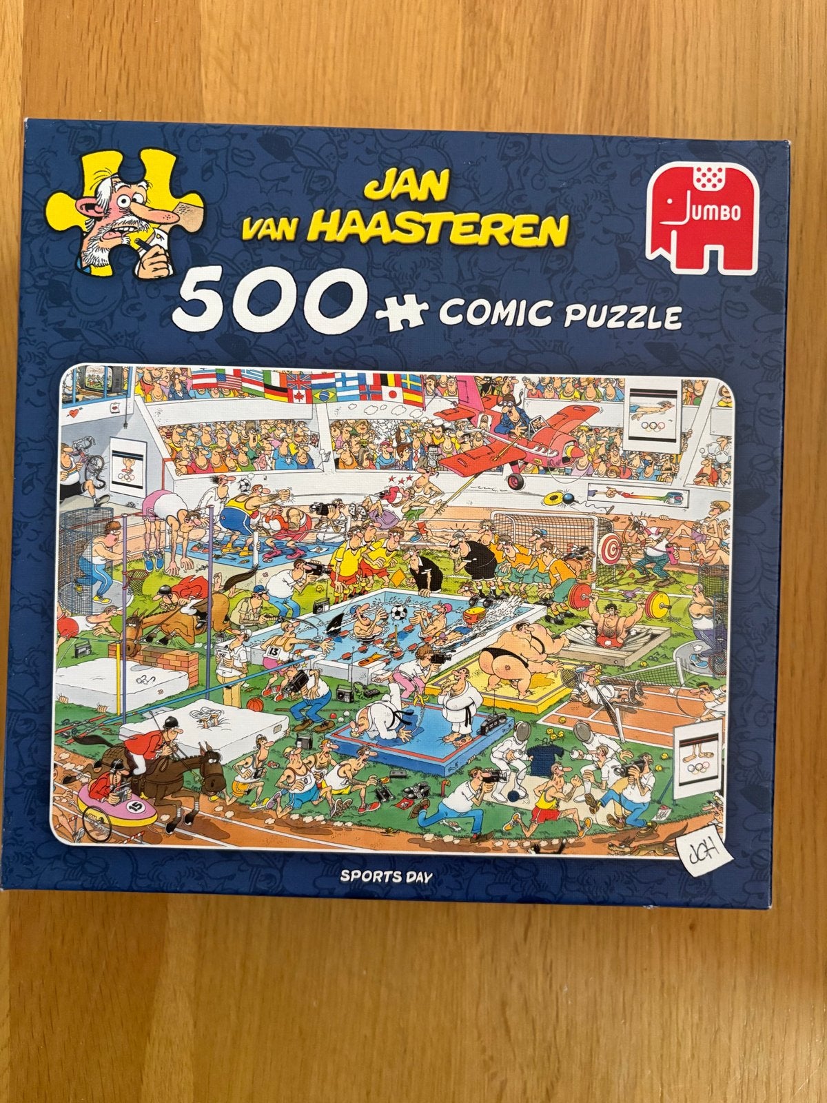 Jan van Haasteren Sports Day 500 stukjes legpuzzel, Ophalen of Verzenden, Minder dan 500 stukjes, Zo goed als nieuw, Legpuzzel