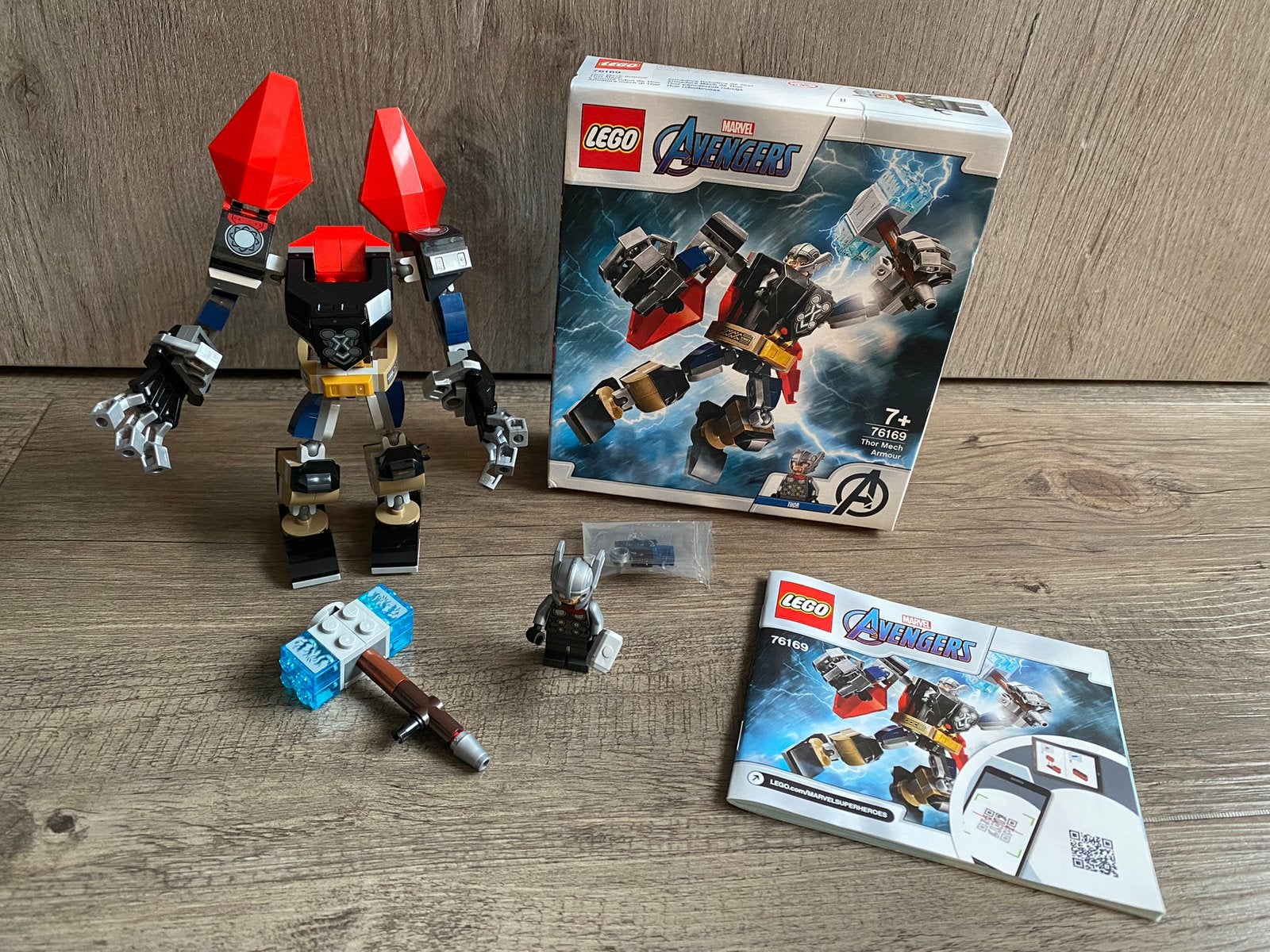 Lego Marvel Avengers 76169 - Thor mech armour, Kinderen en Baby's, Marvel, Lego, Ophalen of Verzenden, Zo goed als nieuw