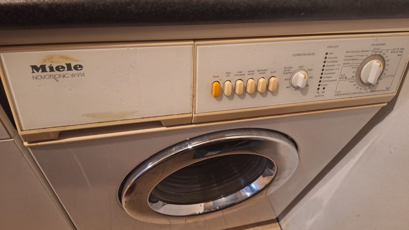 Miele Novotronic W 914 Wasmachine - Gebruikt, Witgoed en Apparatuur, Ophalen, 1200 tot 1600 toeren, Gebruikt, 4 tot 6 kg