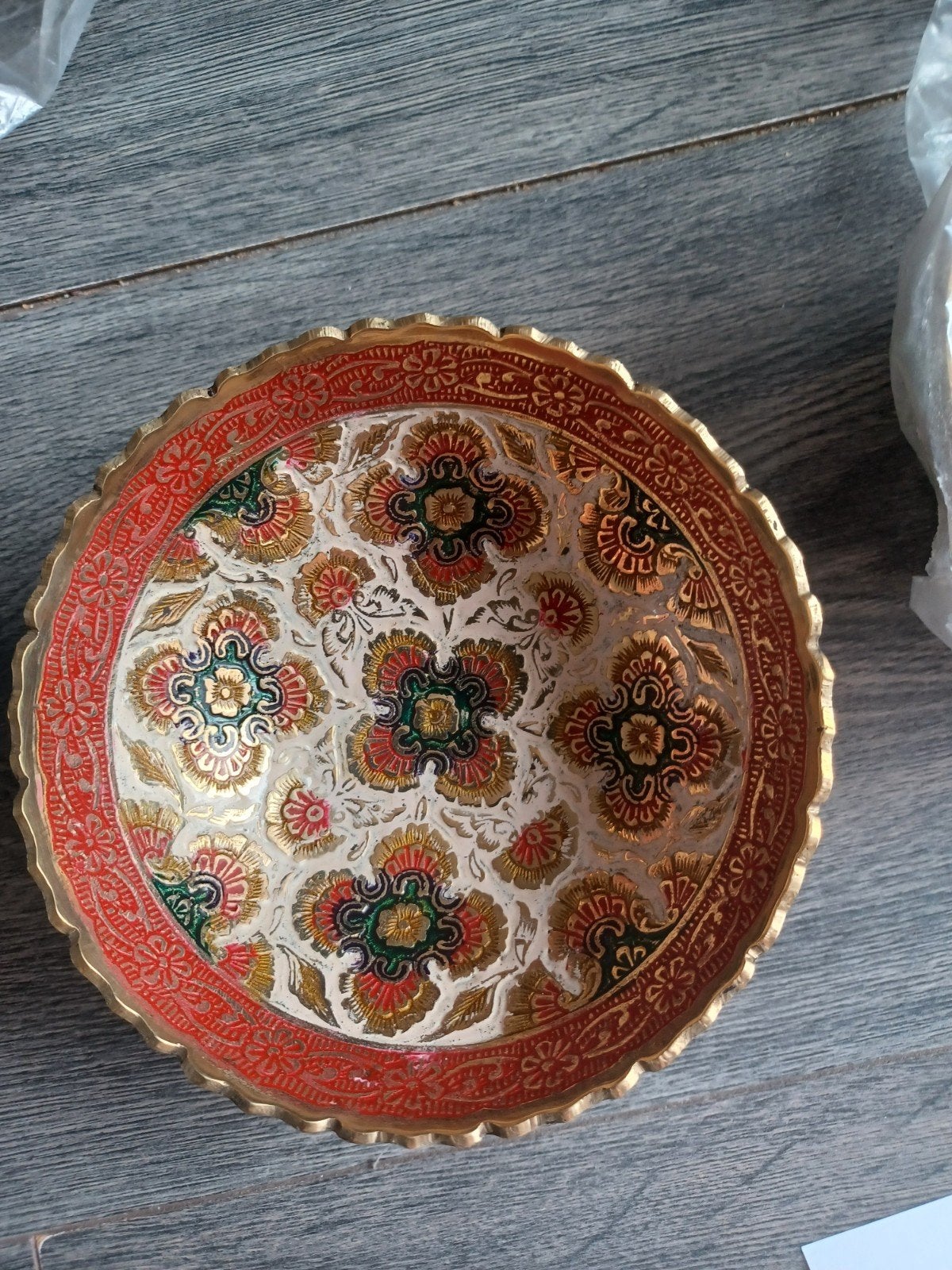 MINAKARI FRUIT BOWL ( INDIA), Ophalen of Verzenden, Zo goed als nieuw