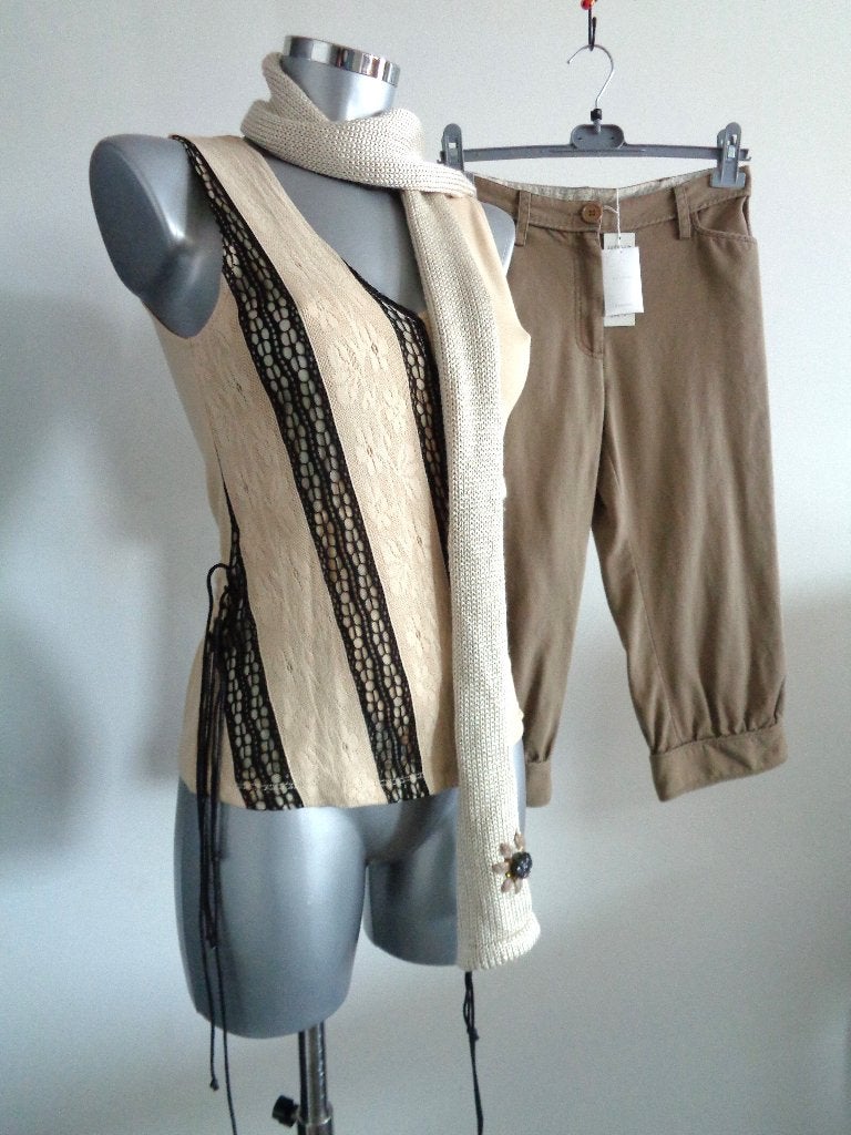 Essentiel Antwerp broek maat 36 Nieuw met kaartjes, Beige, Nieuw, Ophalen of Verzenden, Maat 36 (S)