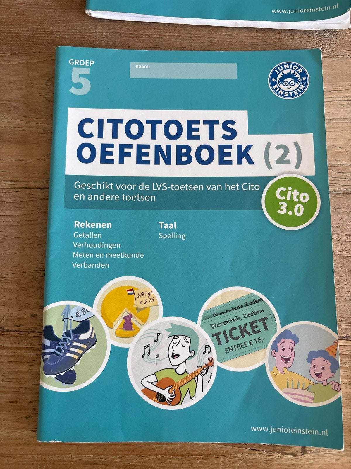 Junior Einstein CITO Oefenboek Groep 5 (2), Ophalen of Verzenden, Zo goed als nieuw, Overige niveaus