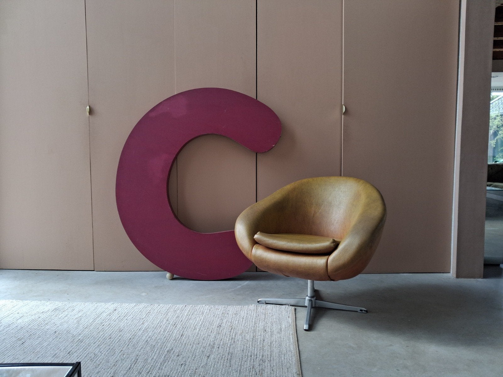 130 cm! Grote reclame letter gevel industriële vintage, Ophalen