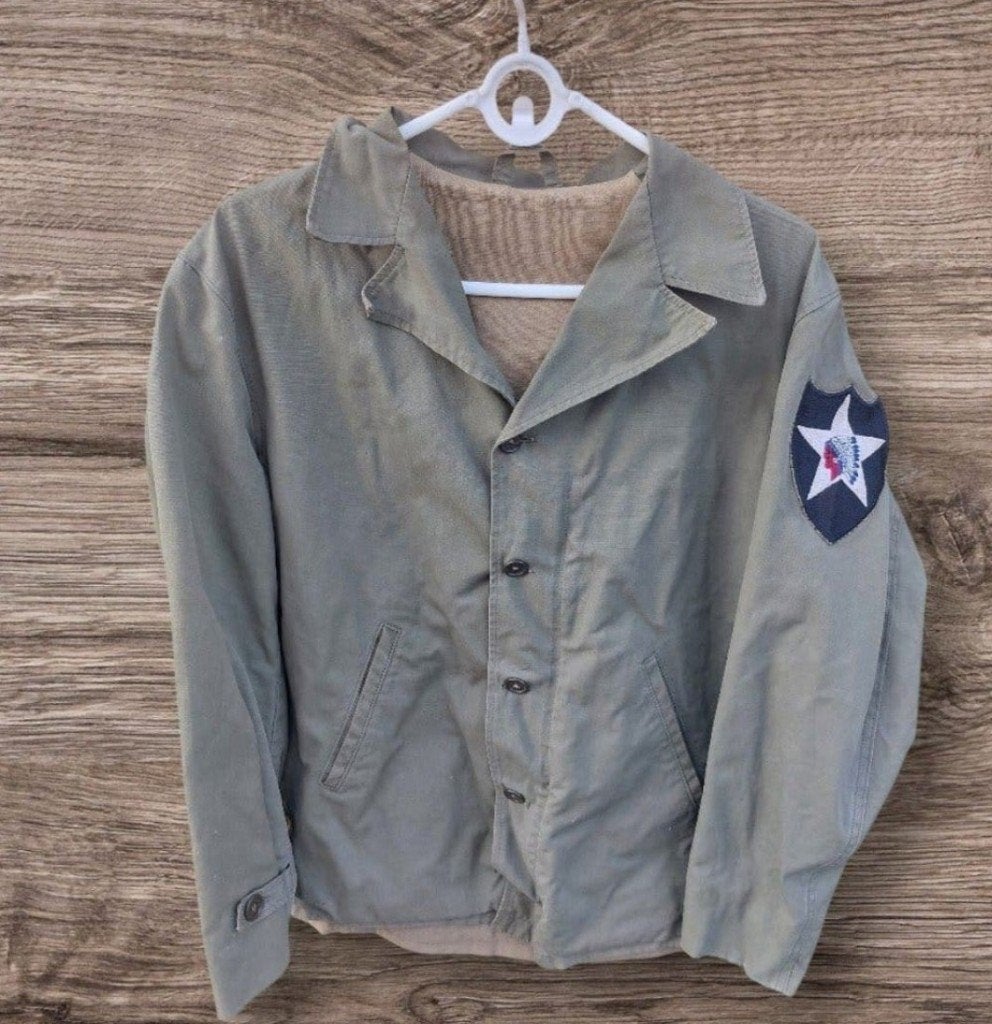 U.S WO2 Army "Theater made" Indianhead jacket, Verzamelen, Ophalen of Verzenden, Amerika, Kleding of Schoenen