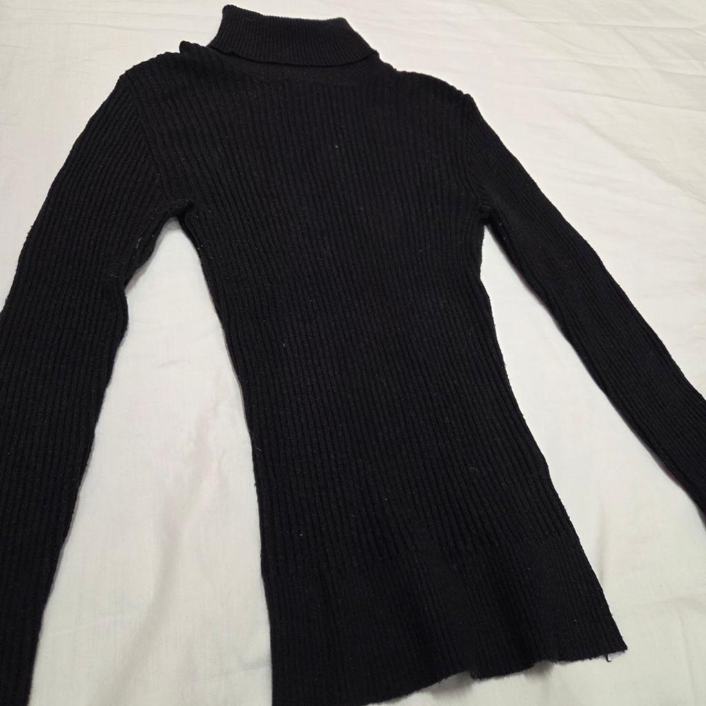 Primark Zwarte Ribgebreide Coltrui - Maat 34 (XS), Kleding | Dames, Primark, Zwart, Ophalen of Verzenden, Zo goed als nieuw