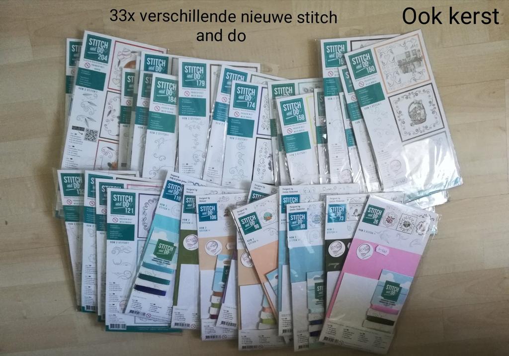 Nieuwe 33x stitch and do pakketten, Color boek Cards Only, Ophalen of Verzenden, Nieuw, Overige thema's, Overige typen