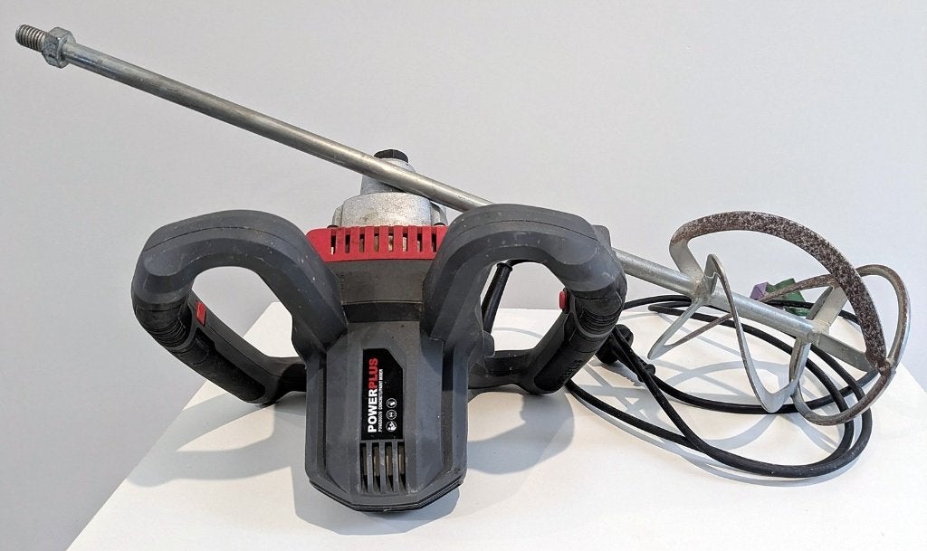 Powerplus 1200W mixer + garde, weinig gebruikt, mortel/verf, Ophalen of Verzenden, Gebruikt, Overige typen, Overige merken