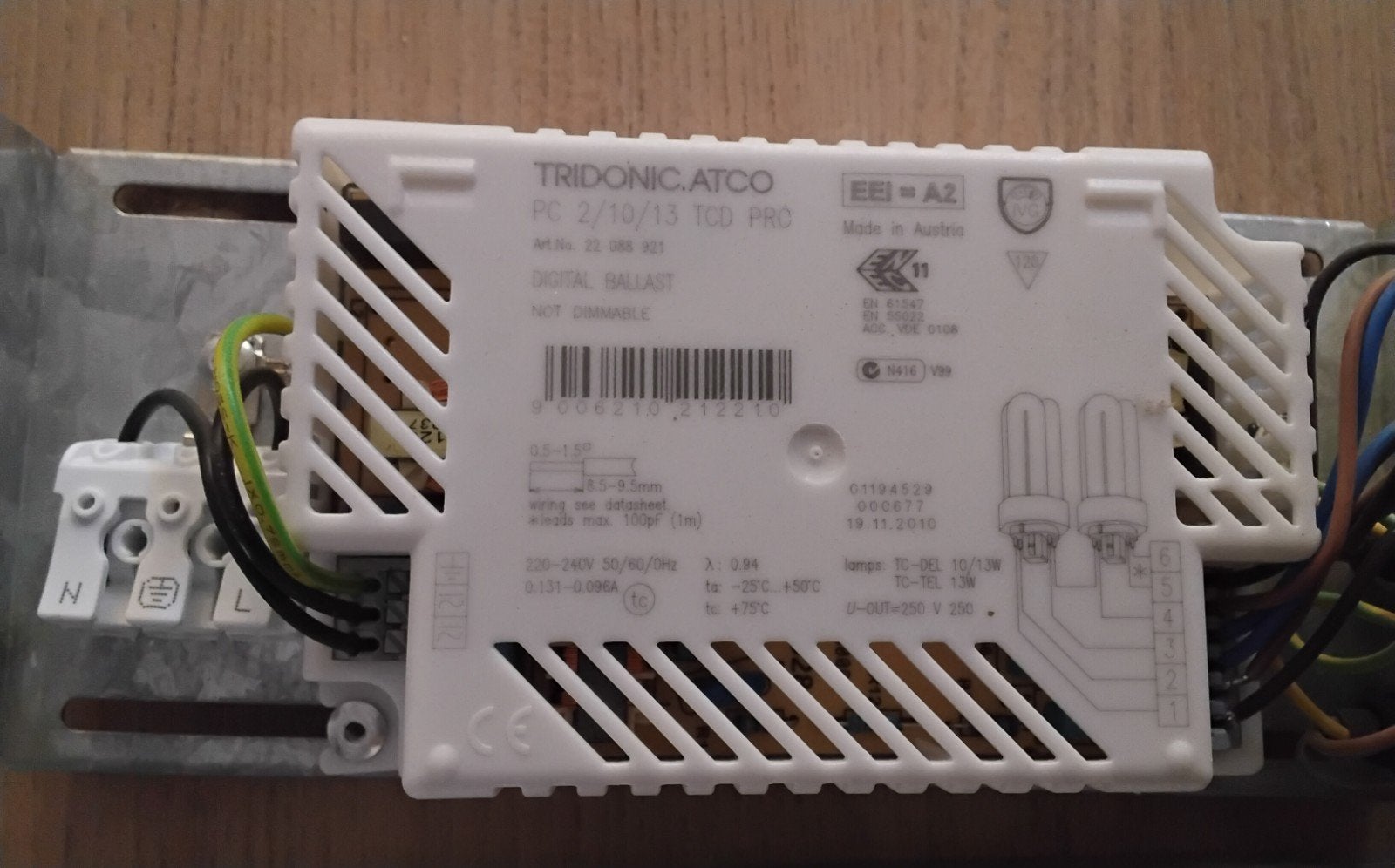 10x Tridonic.Atco PC 2/10/13 TCD PRO Digitale Ballast, Ophalen of Verzenden, Gebruikt, Overige merken, Overige typen