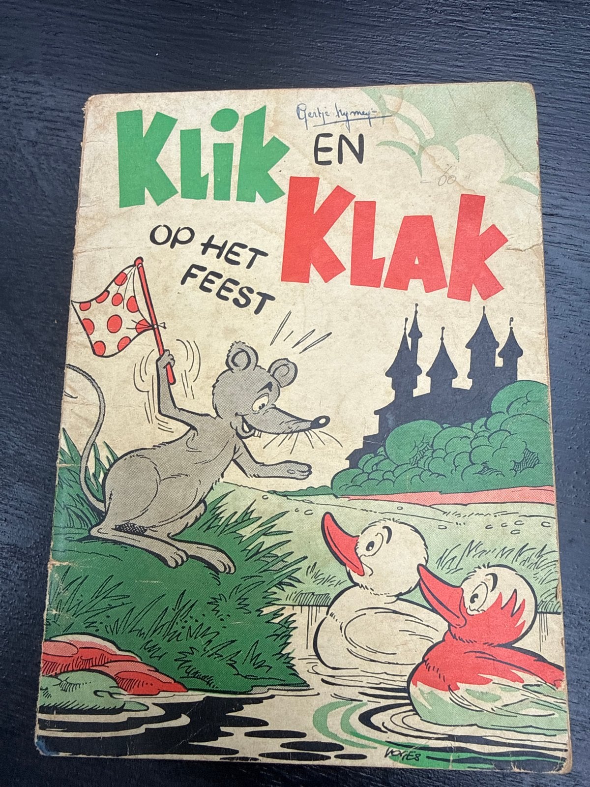 Klik en Klak op het feest - Aja Strik (Vintage), 5 of 6 jaar, Fictie algemeen, Jongen of Meisje, Voorleesboek