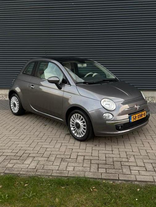Fiat 500 0.9 TwinAir Grijs Uniek Interieur Slecht 39.000km!, Voorwielaandrijving, Stof, 905 kg, Bedrijf