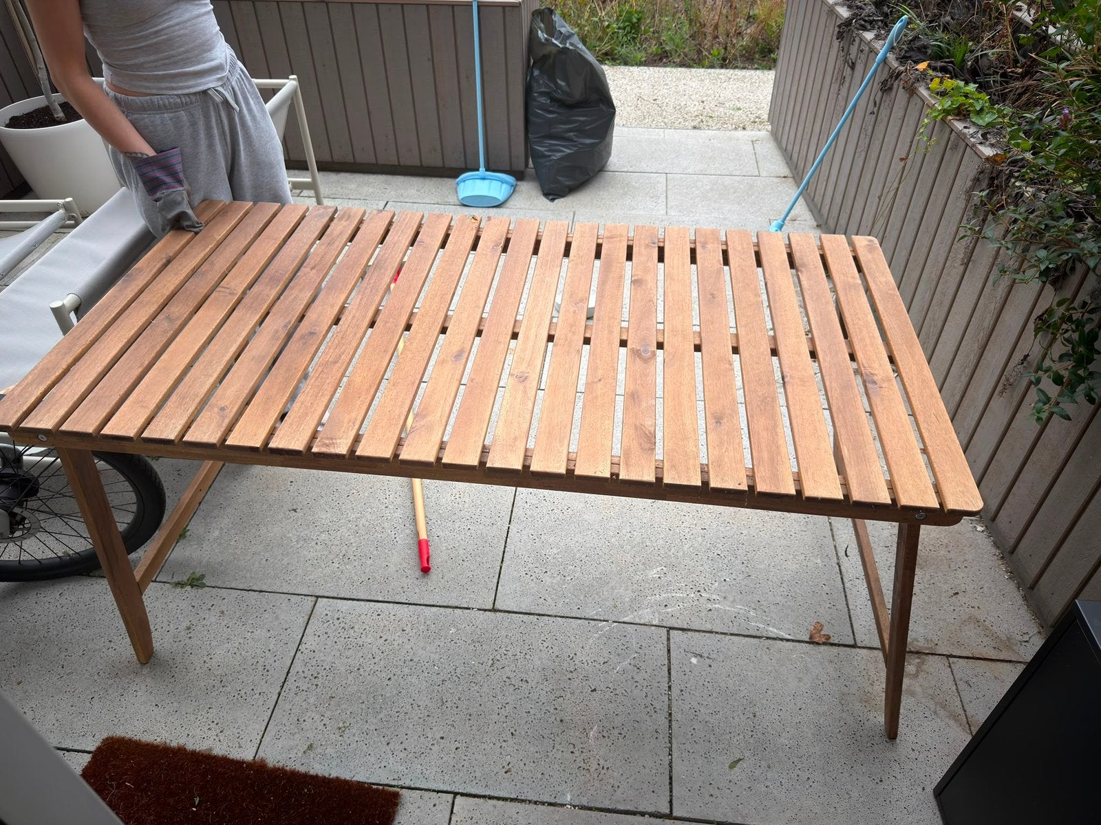 Ikea ASKHOLMEN tuintafel, Ophalen, Gebruikt, Rechthoekig, Hout