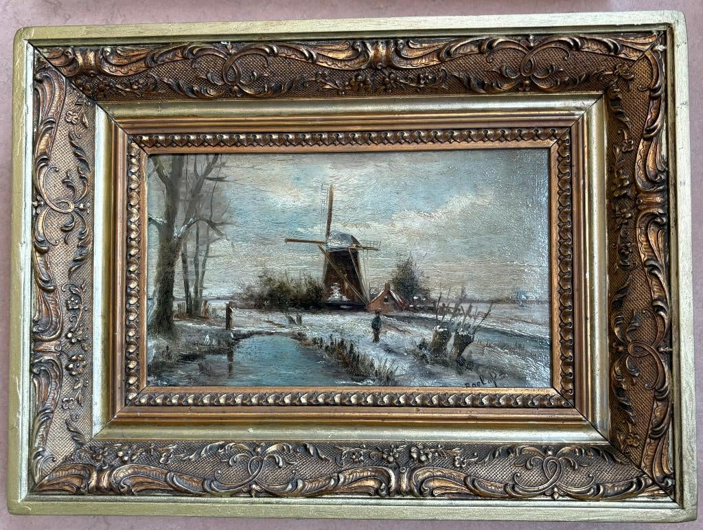 Schilderijtje van Albert Roelofs (Haagse School), Antiek en Kunst, Kunst | Schilderijen | Klassiek, Ophalen of Verzenden