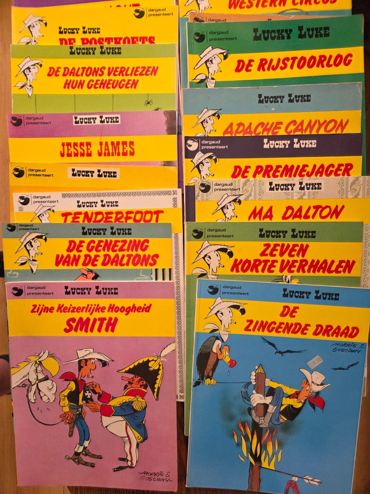 Lucky Luke dargaud reeks -24 albums, Complete serie of reeks, Verzenden, Zo goed als nieuw