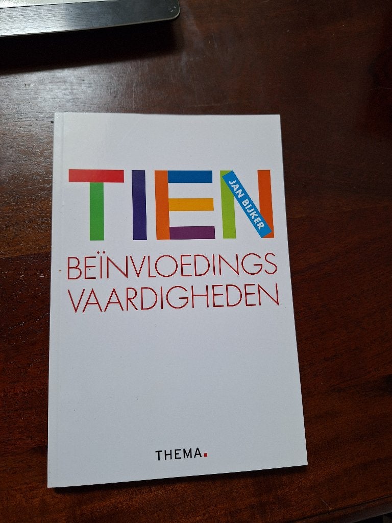 Tien beinvloedingsvaardigheden, Ophalen of Verzenden, Zo goed als nieuw, Jan Bijker