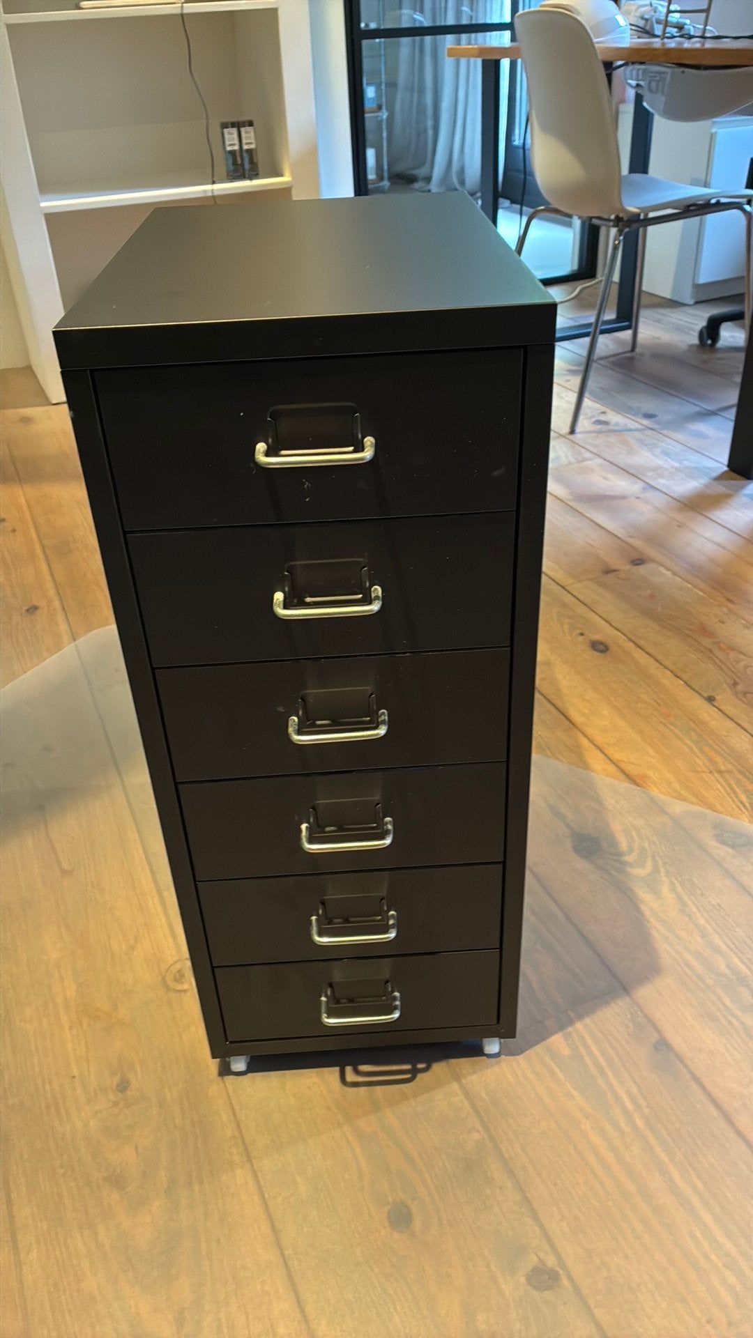 Ikea 6 lade kastje metaal grijs, Huis en Inrichting, Ophalen, 5 laden of meer, 50 tot 100 cm, Zo goed als nieuw