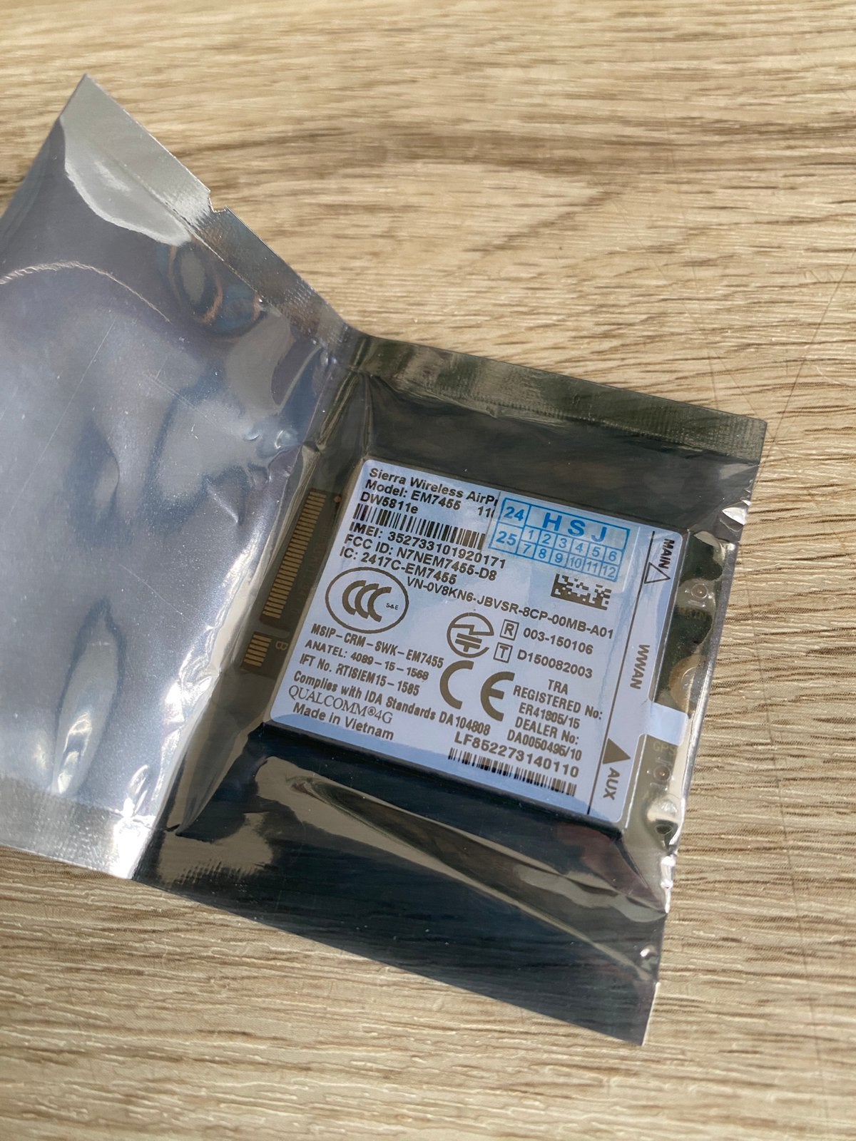 Qualcomm X7 LTE 4G Cat6 modem kaart pcie Dell Sierra Wireles, Computers en Software, Ophalen of Verzenden, Nieuw, Intern