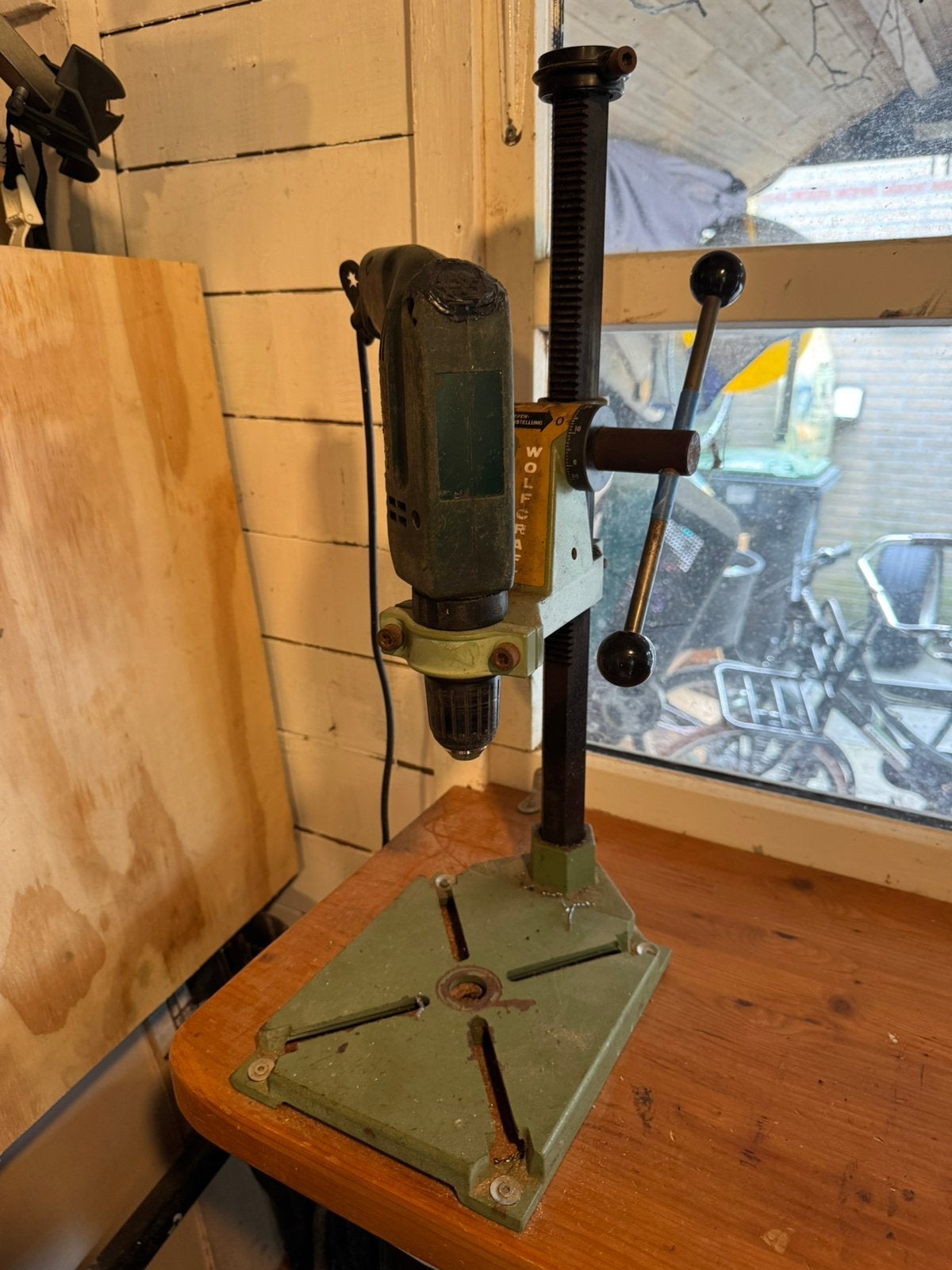 Boorstandaard incl Metabo boormachine, Ophalen, Gebruikt, Boormachine