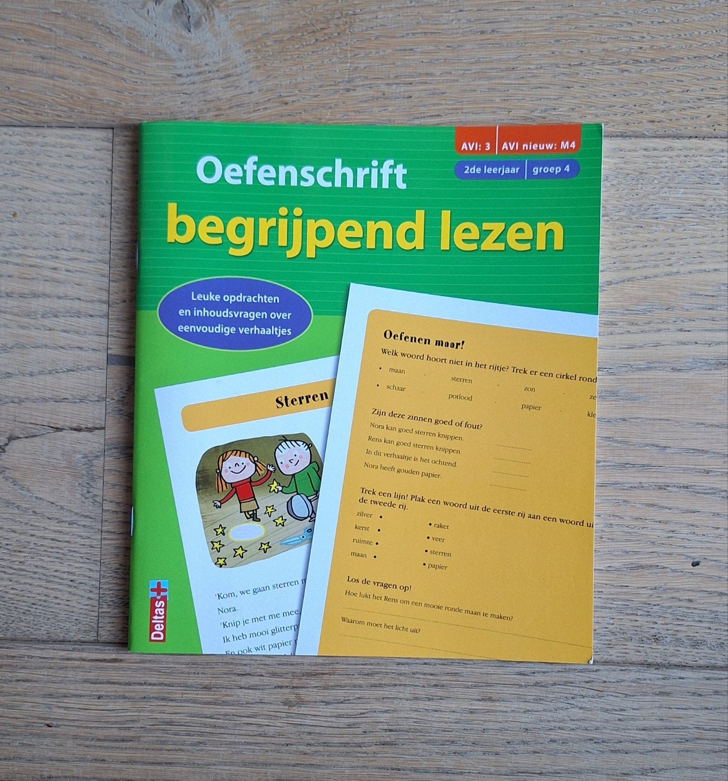 Oefenschrift begrijpend lezen AVI M4 (2e leerjaar groep 4), Ophalen of Verzenden, Zo goed als nieuw, Overige niveaus, Nederlands