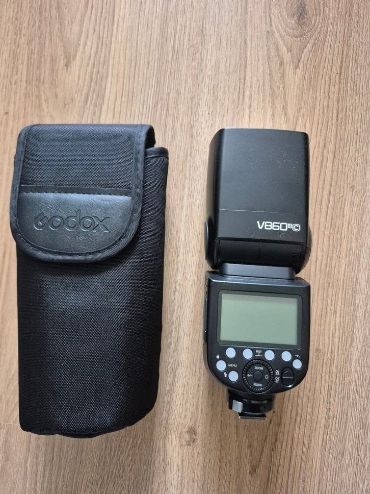 Godox V860III Externe Flitser voor Canon - Zo goed als nieuw, Audio, Tv en Foto, Ophalen, Canon, Draadloos, Externe flitser