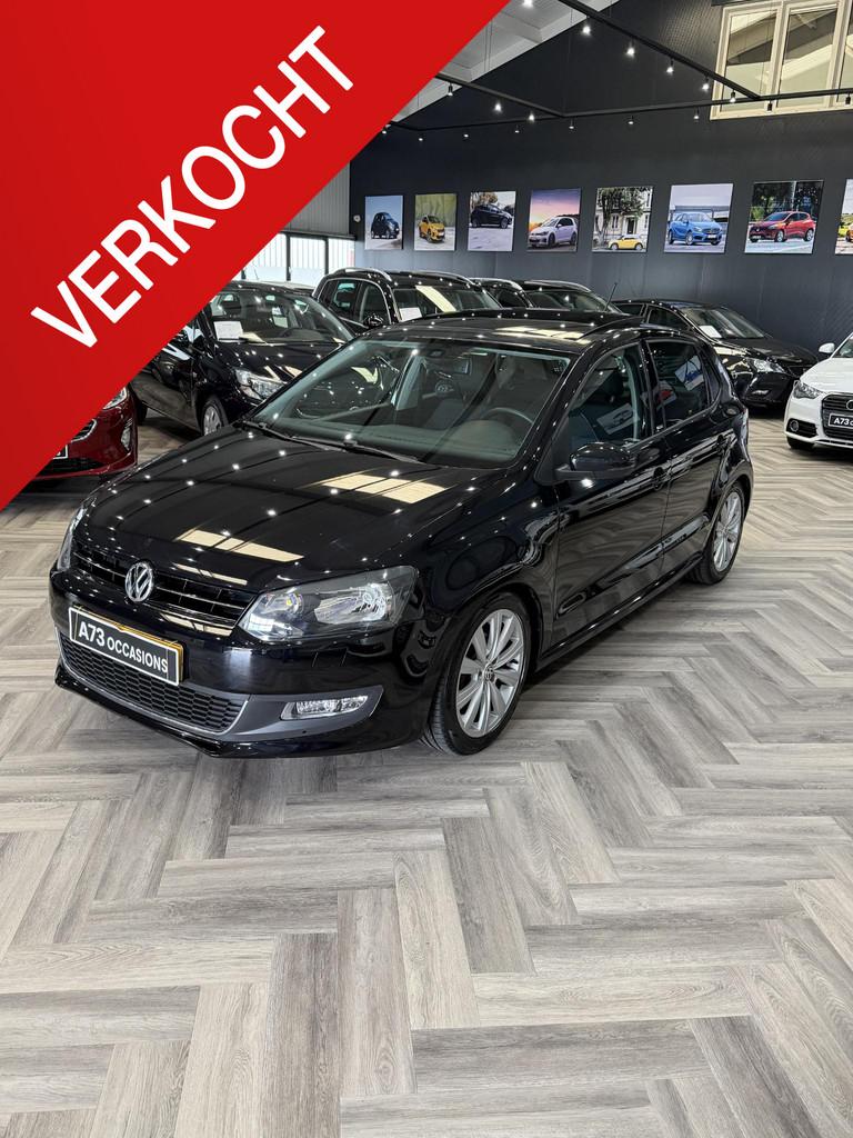Volkswagen Polo 1.2-12V Trendline PANO,CRUISE,STOELVERWARMIN, Voorwielaandrijving, Euro 5, Gebruikt, Zwart