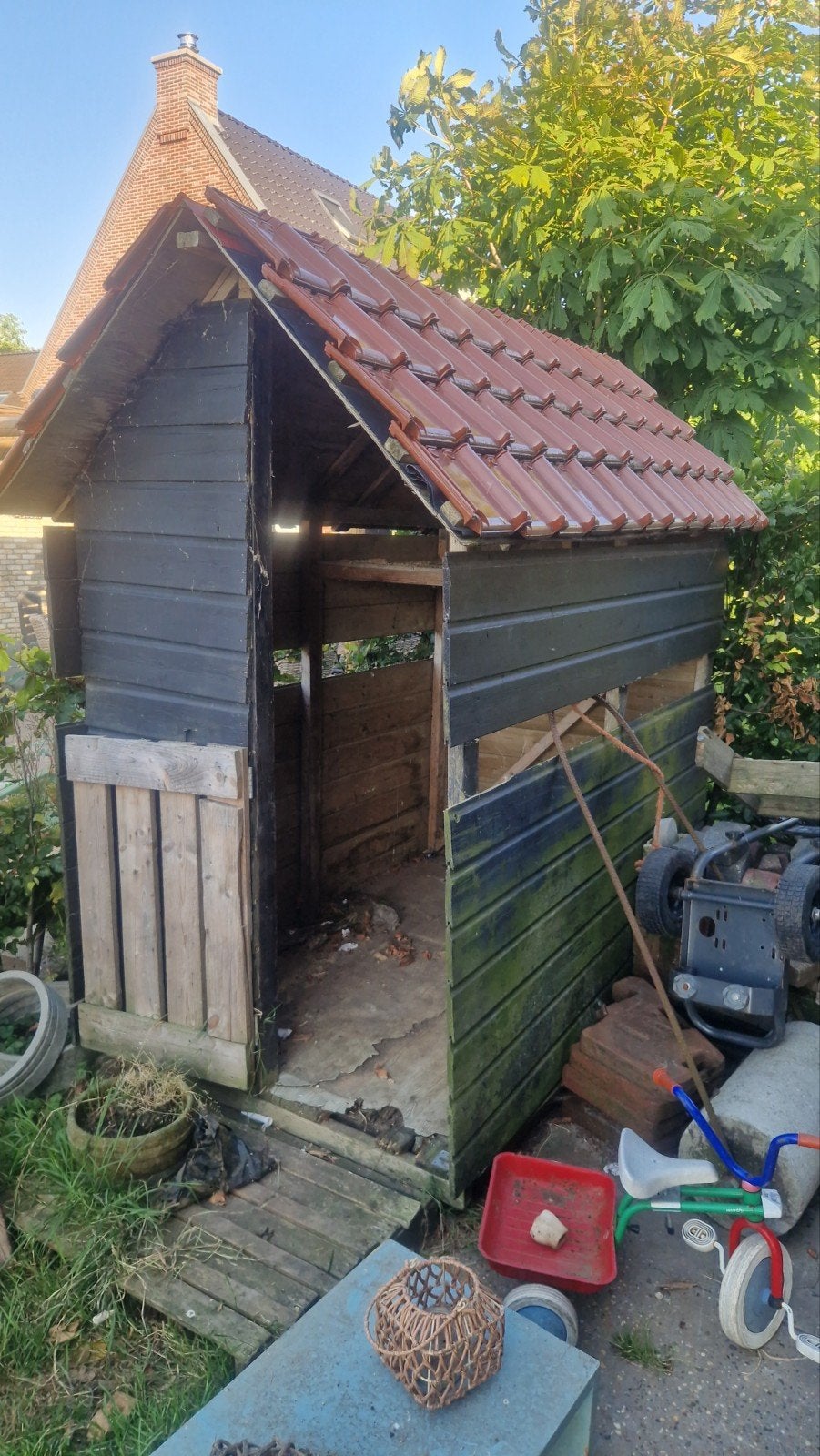 Hondenhok of speelhuis, Tuin en Terras, Tuinhuizen, Ophalen, Minder dan 250 cm, Zonder ramen