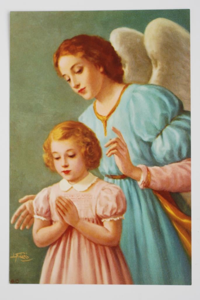 De eerste heilige communie - Devotieprent, Antiek en Kunst, Antiek | Religie, Verzenden
