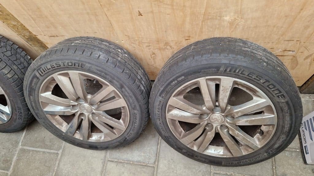 Peugeot 308 velgen met banden, Auto-onderdelen, Banden en Velgen, Ophalen, Gebruikt, 16 inch, Banden en Velgen