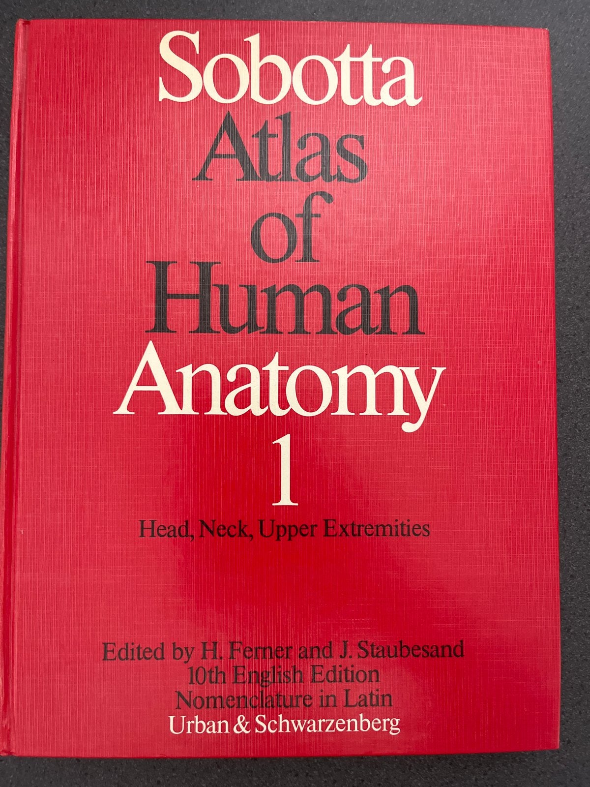 Sobotta Atlas of Human Anatomy Vol. 1 - 10e Engelse Editie, Boeken, Ophalen of Verzenden, Zo goed als nieuw, Natuurwetenschap