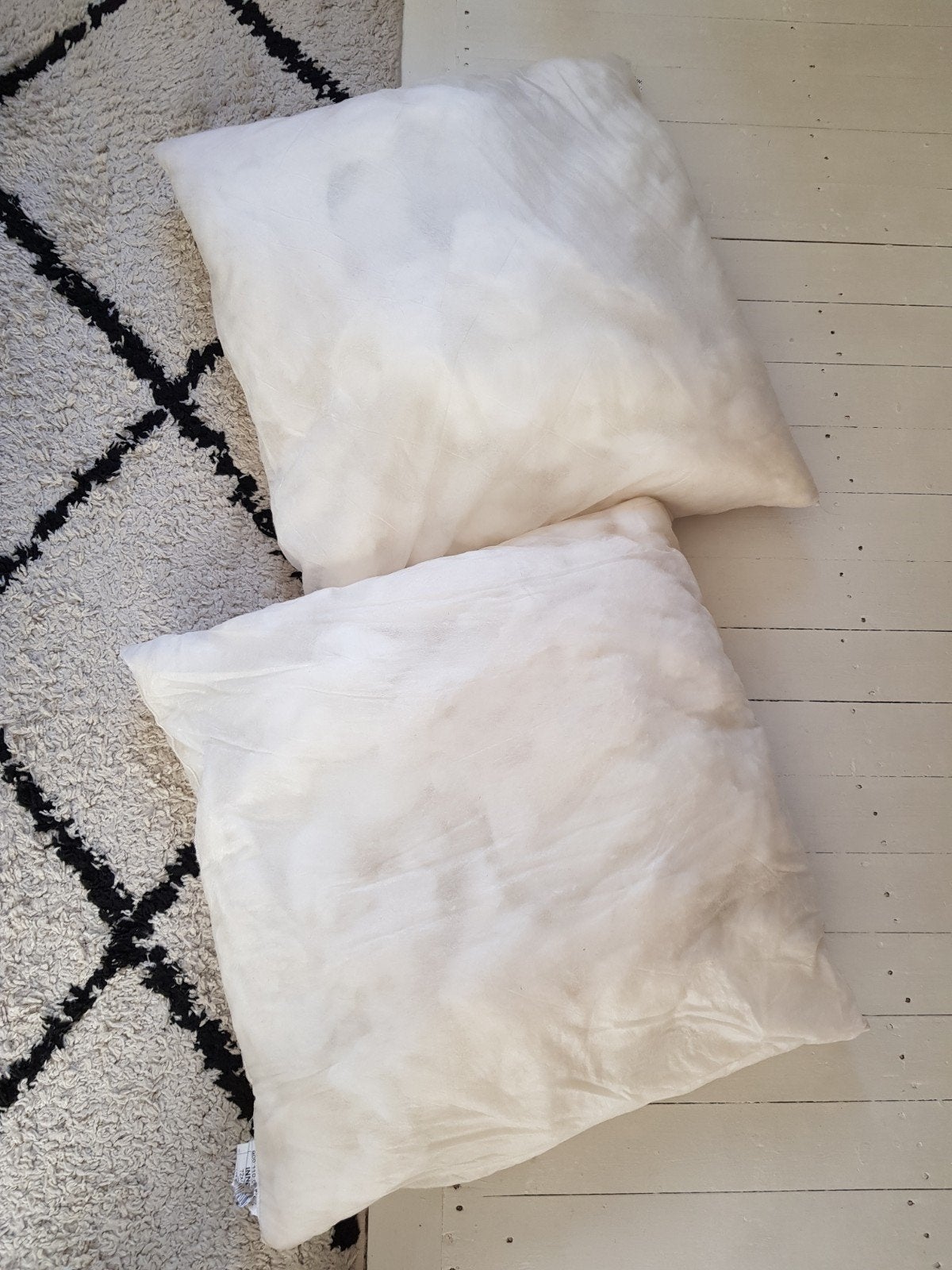 Ikea Inner kussens 2 stuks 72x72 cm, Huis en Inrichting, Woonaccessoires | Kussens, Ophalen of Verzenden, Gebruikt, Wit, Vierkant