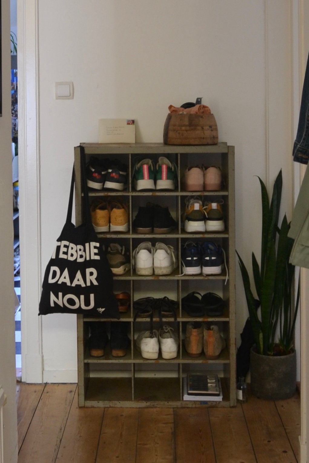 Vintage postsorteerkast | schoenenkast, Ophalen, Gebruikt