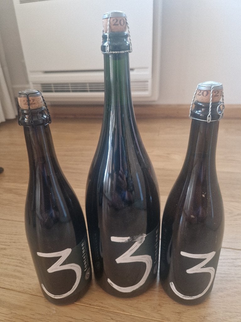 5 flessen 3 fonteinen magnum nocturno platinum, Verzamelen, Ophalen, Zo goed als nieuw, Flesje(s), Overige merken