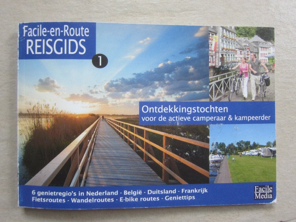boek reisgids Facile en Route Camper en Caraven routes, Overige merken, Budget, Ophalen of Verzenden, Zo goed als nieuw
