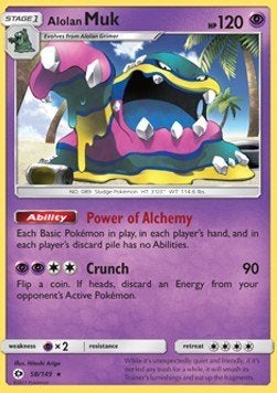 Rare - Duits Alolan Muk (SUM 58), Ophalen of Verzenden, Zo goed als nieuw