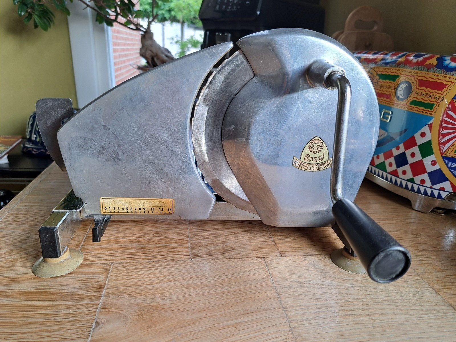 Mooi vintage broodsnijmachine Graef, Ophalen