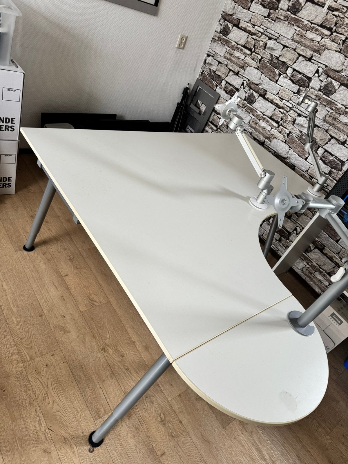 Bureau ikea wit, Huis en Inrichting, Ophalen, Zo goed als nieuw