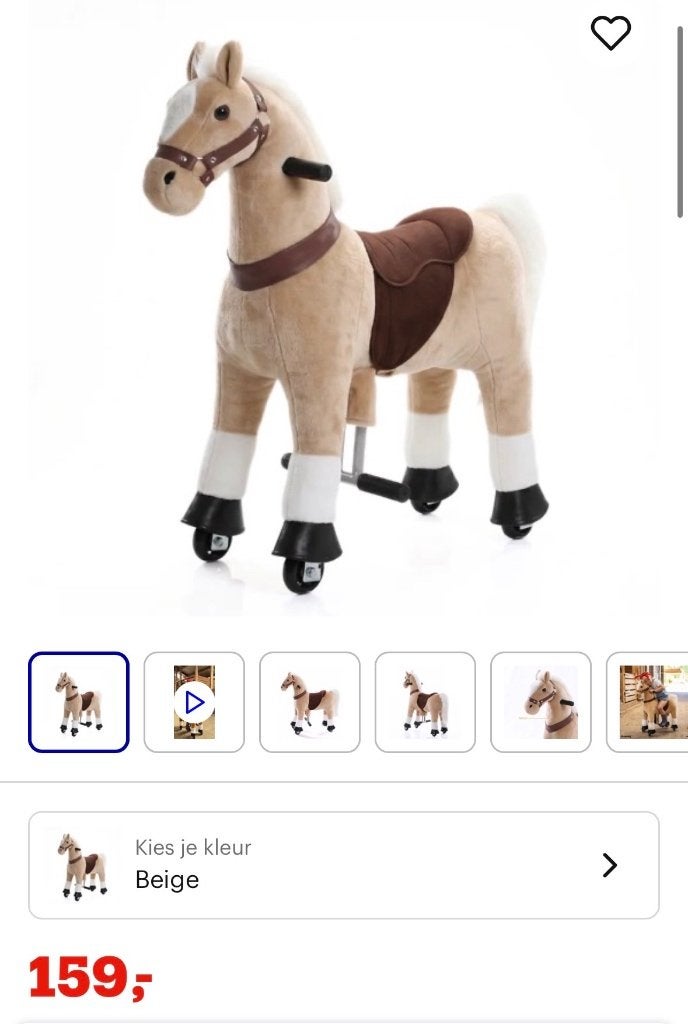 Speelgoed paard, Ophalen, Gebruikt