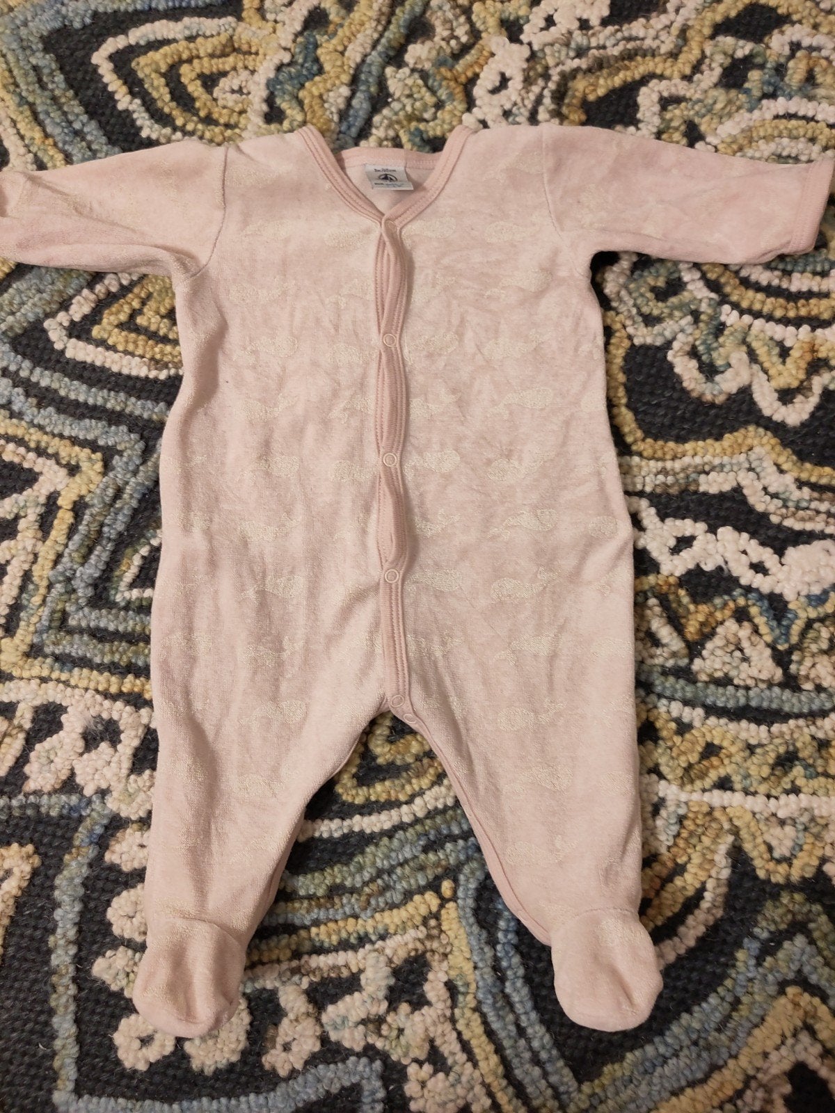 Petit Bateau pakje maat 60 roze met walvissen, Gebruikt, Meisje, Ophalen of Verzenden, Petit Bateau
