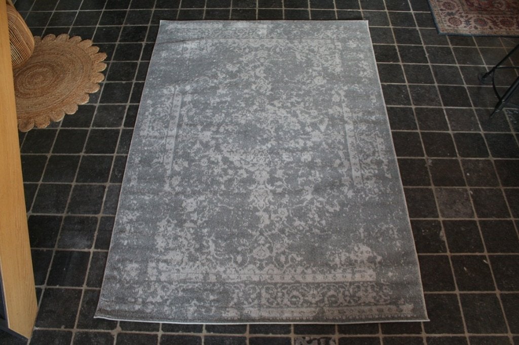 Vloerkleed YARAH lichtgrijs creme Lifa Living 160x230, Ophalen, 150 tot 200 cm, Grijs, Rechthoekig