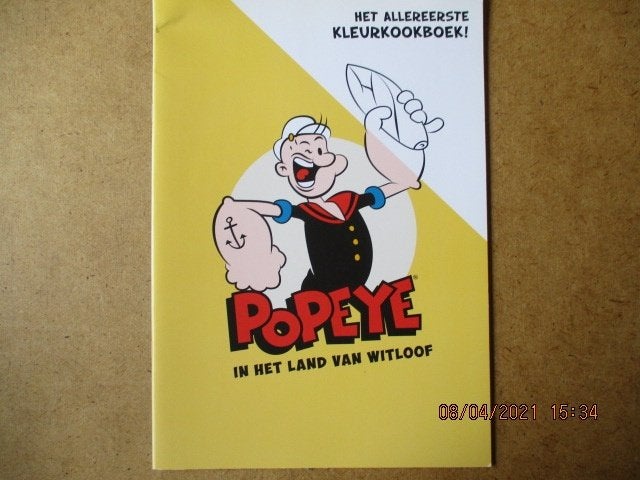 adv0825 popeye kleurkookboek, Eén stripboek, Ophalen, Gelezen