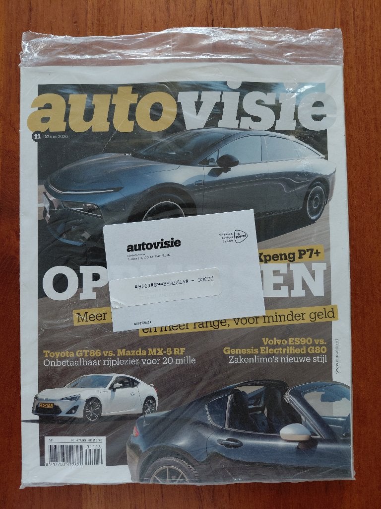 Autovisie 11 2026 Xpeng P7+, Volvo ES90, Genesis Electrified, Ophalen of Verzenden, Nieuw, Volvo