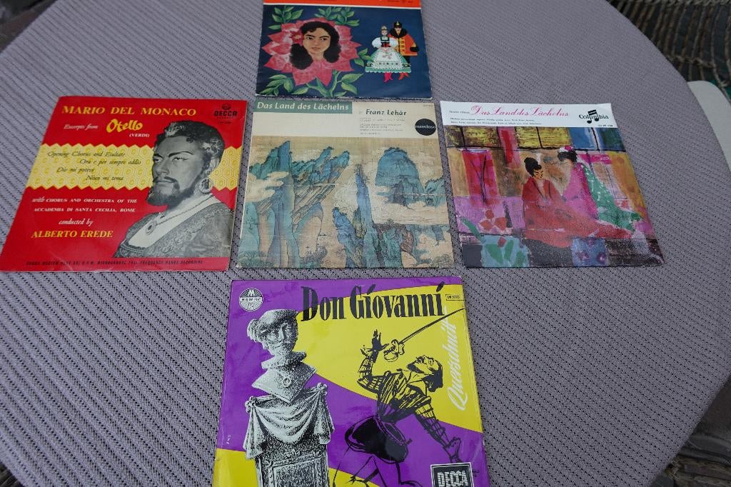 9 LP´s Opera-Operette, Gebruikt, 10 inch, Overige typen, Ophalen of Verzenden
