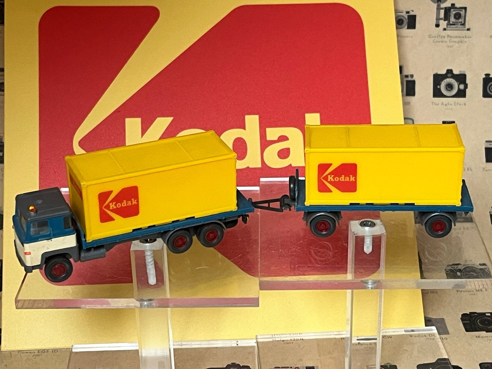Wiking Scania Vabis Kodak Vrachtwagen met Aanhanger, Ophalen of Verzenden, Zo goed als nieuw, Bus of Vrachtwagen