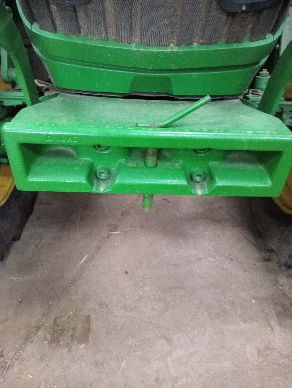 John Deere moedergewichten, Ophalen