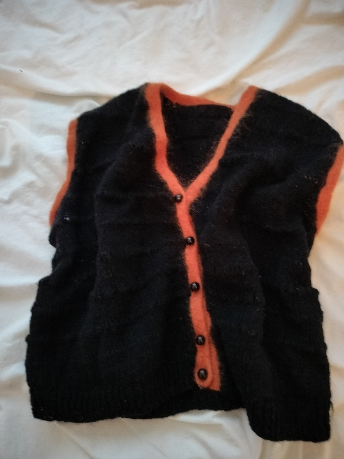 vintage truitje Spencer, mouwloze top wol, Maat 38/40 (M), Zwart, Ophalen of Verzenden, Zo goed als nieuw