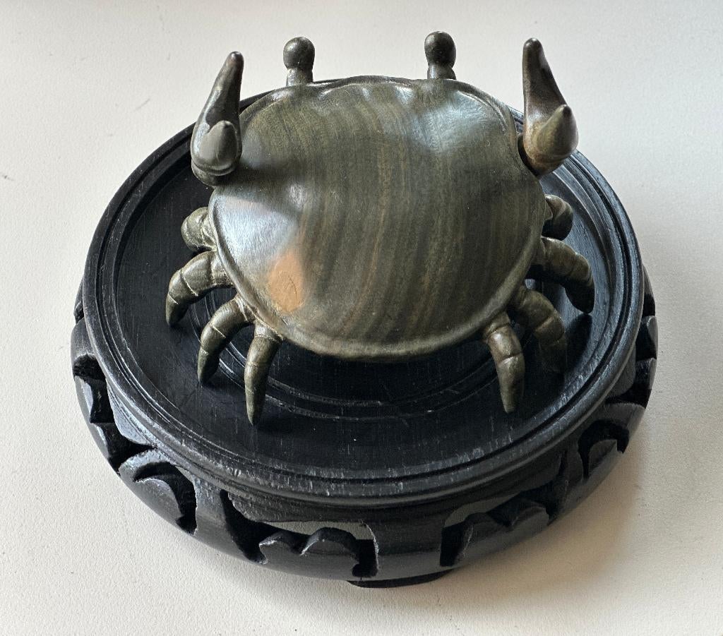 Sandelwood Okimono van een krab, Antiek en Kunst, Ophalen of Verzenden