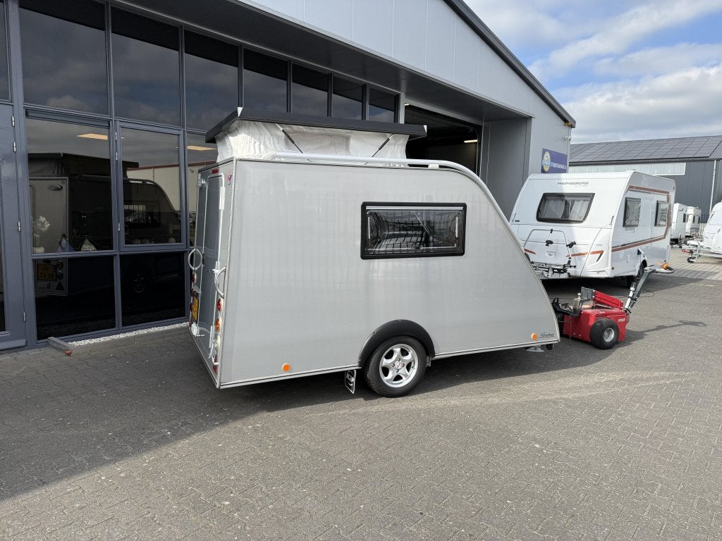Kip Shelter PLUS Langslaper + Tent/Luifel + Bovag 2025 !!!, Caravans en Kamperen, Caravans, Kip, Tot en met 2, Bedrijf, Treinzit